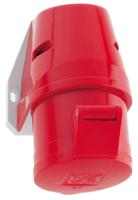 11922 Bals IP44 Red Wall Mount 3P + E Industrial Power Socket, Rated At 32A, 415 V