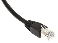 px08372m00 Bulgin, 2m Cat5e, Black RJ45 to Male RJ45 Male, S/FTP Shielded, Terminated PUR Sheath