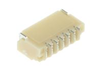 sm06b-srss-tb-lfsn JST SH Series Right Angle Surface PCB Header, 6 Contact(s), 1 mm Pitch, 1 Row, Shrouded