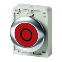 182936-m30c-fdr-r-x0 Eaton RMQ Titan M30 Series Push Button, Momentary, 30.5mm Cutout, IP66, IP67, IP69K