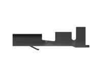 42281-2 TE Connectivity FASTIN-FASTON 250 Black Uninsulated Receptacle Spade Connector, Quick Disconnect Receptacle, 6.35 x