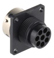 tr1208rfs1nb-192922-1200 ITT Cannon Circular Connector, 8 Contacts, Panel, Standard Connector, Socket, Female, IP65, Trident Ringlock Series