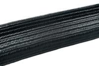 170-40600-hegpa6606-pa66-bk HellermannTyton Expandable Braided Nylon 66 Black Cable Sleeve, 6mm Diameter, 100m Length, Helagaine HEGP Series