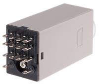 h3y-4-ac24-30m Omron H3Y-4 Series DIN Rail, Surface Mount Timer Relay, 24V ac, 4-Contact, 1 → 30min, 1-Function, 4PDT