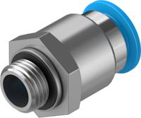 qs-g14-12-20 Festo Straight Threaded Adaptor, G 1/4 Male to Push In 12 mm, Threaded-to-Tube Connection Style, 132042
