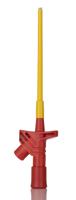 972306101 Hirschmann Test & Measurement Red Grabber Clip with Pincers, 4A, 1kV, 4mm Socket