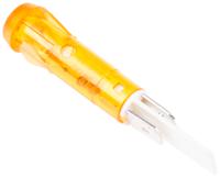 c0276aanac Arcolectric (Bulgin) Ltd 0276 Series Orange Neon Panel Mount Indicator, 230V ac, 9.5mm Mounting Hole Size, Solder Tab
