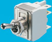 648h2 APEM Toggle Switch, Panel Mount, On-Off-(On), DPST, Solder Lug Terminal, 250V ac