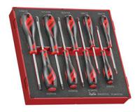 ted909txn Teng Tools Slotted Screwdriver Set, 9-Piece