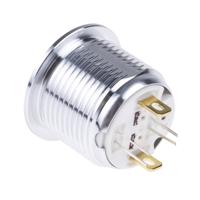 175-8703 RS PRO Illuminated Push Button Switch, Momentary, Panel Mount, 16mm Cutout, SPST, RGB LED, 36V dc, IP67