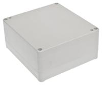 186-2260 RS PRO Grey ABS Enclosure, IP67, IK09, Grey Lid, 125.3 x 115.4 x 58.05mm