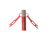 204-1767 RS PRO Red & White Steel Barrier Post