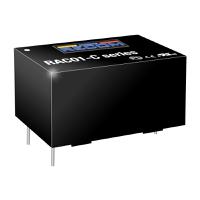 rac01-05sc Recom Switching Power Supply, RAC01-05SC, 5V dc, 200mA, 1W, 1 Output, 80 → 277V ac Input Voltage