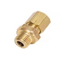 0101-06-60 Legris Brass Pipe Fitting, Straight Push Fit Compression Olive, Male Metric M10x1in M10mm 6mm