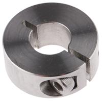 046102012 Huco Shaft Collar, One Piece, Clamp Screw, Bore 12mm, OD 28mm, W 11mm, Stainless Steel