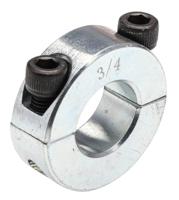 145-650 RS PRO Shaft Collar, Two Piece, Clamp Screw, Bore 0.75in, OD 1.5in, W 0.5in, Steel