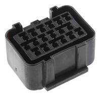 344106-1 TE Connectivity, Econoseal III 070 Automotive Connector Socket Black 18 Way