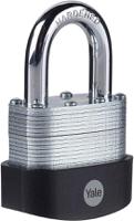 y125b501291 Yale Padlock Brass, Steel Steel Padlock, 9.5mm Shackle, 56mm Body