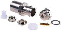 j01001a0032 Telegartner, Jack Cable Mount BNC Connector, 50Ω, Clamp Termination, Straight Body