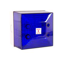 fl40d50bwn Clifford & Snell FL40 Series Blue Flashing Beacon, 24 V dc, Wall Mount, Xenon Bulb, IP65