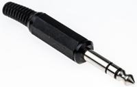 kls-3 Lumberg Jack Connector 6.35 mm Cable Mount Stereo Plug, 3Pole 2A