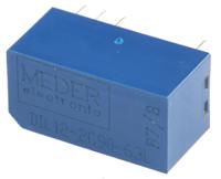 dil12-2c90-63l Meder PCB Mount Reed Relay, 12V dc Coil, DPDT, 175V dc Max, 680Ω