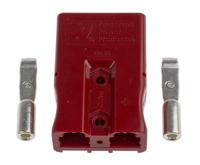 sbs50red06 Anderson Power Products, SBS Series Male 2 Way Battery Connector, 110A, 600 V