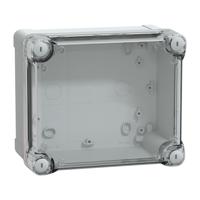 nsytbs191610ht Schneider Electric PanelSeT Series Grey ABS General Purpose Enclosure, IP66, IK07, Flanged, Transparent Lid, 193 x 164