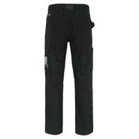 23mtr1803bk-38 Herock 23MTR1803 Unisex's Black 93% Cotton, 6% Polyester T400, 1% Elastane, Size 38 Waist Size 38 in W
