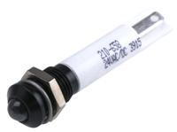 210-658 RS PRO White Panel Mount Indicator, 24V dc, 8mm Mounting Hole Size, Solder Tab Termination, IP67