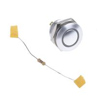 175-8572 RS PRO Illuminated Push Button Switch, Momentary, Panel Mount, 16mm Cutout, SPST, Blue LED, 36V dc, IP67