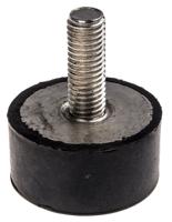 171-2638 RS PRO M10 Anti Vibration Mount, Male Buffer Foot with 126.4kg Compression Load
