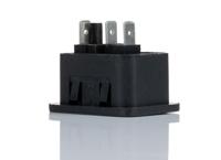 896-2151 RS PRO C19 Panel Mount, Snap In Mount IEC Connector Socket, 20A, 250V