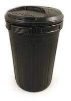 236-4295 RS PRO 80L Black Flip Polyethylene Dustbin