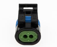 12162193 Delphi, Metri-Pack 150.2 Pull-To-Seat Automotive Connector Socket Black Cable Mount 2 Way, Crimp Termination