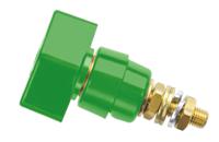 pol-631-gn Schutzinger 4mm Green Terminal Post, 1kV, 63A, M6 x 0.75 Thread