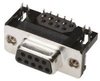 a-df-15-akg-f ASSMANN WSW A-DF 15 Way Right Angle Through Hole D-sub Connector Socket, 2.77mm Pitch