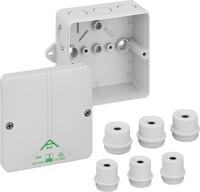80440101 Spelsberg Abox m 040 Series Grey Polystyrene Junction Box, IP54, IP65, 0 Terminals, 94 x 94 x 57mm