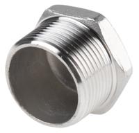 499-3647 RS PRO Stainless Steel Pipe Fitting Hexagon Plug, Male R 1-1/4in