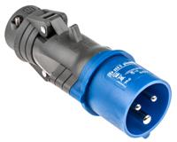 0-520-42 Legrand HYPRA Series, IP44 Blue 2P+E Industrial Power Plug, Rated At 16A, 200 → 250 V