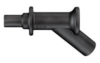 669516-21 Staubli Black, Male to Female Test Connector Adapter and Nickel Plated - Socket Size: 4mm