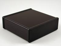 1455t1602bk Hammond 1455 Series Extruded Aluminium Enclosure, IP54, 160 x 165 x 52mm