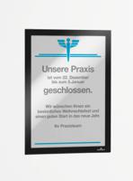 4872-01 Durable DURAFRAME® Black A4 Smooth and rigid Information Frame, 323mm Height, 236mm Width