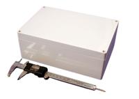 1554vgy Hammond 1554 Series Grey ABS Enclosure, IP66, Grey Lid, 240 x 160 x 90.5mm