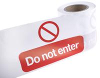 866-068 RS PRO Red/White Polyethylene 100m Barrier Tape