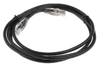 557-519 RS PRO, 2m Cat5e, Black RJ45 to Male RJ45 Male, U/UTP Unshielded, Terminated PVC Sheath
