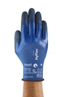 11925100 Ansell HyFlex 11-925 Black Nylon, Spandex Nitrile, Nylon, Spandex Work Gloves, Size 10