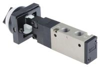 vzm550-01-34b SMC Twist Selector 5/2 Pneumatic Manual Control Valve VZM500 Series, Rc 1/8, 1/8in, III B