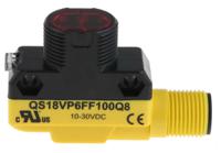 qs18vp6ff100q8 Banner Diffuse Photoelectric Sensor, Barrel Sensor, 100 mm Detection Range