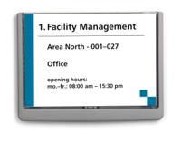 486637 Durable Graphite A5 Smooth and rigid Doorplate, 148.5mm Height, 210mm Width